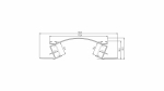 Profil LED LUMINES typ Veda srebrny anodowany 2,02 m