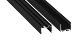 Profil LED LUMINES typ alba czarny anodowany 2,02 m