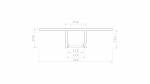 Profil LED LUMINES typ Falco surowy 2,02 m