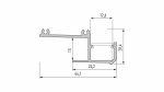 Profil LED LUMINES typ IPA12 srebrny anodowany 3 m