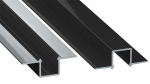 Profil LED LUMINES typ GAUDI czarny lakierowany bez perforacji 2,02 m