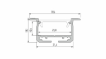Profil LED LUMINES typ inSileda srebrny anodowany 3 m