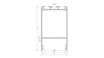 Profil LED LUMINES typ Claro srebrny anodowany 2,02 m