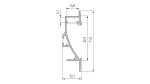 Profil LED LUMINES typ Tiano srebrny anodowany 3 m